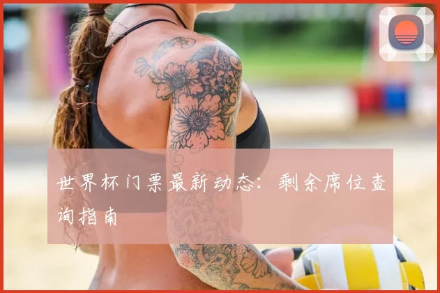 世界杯门票最新动态:剩余席位查询指南