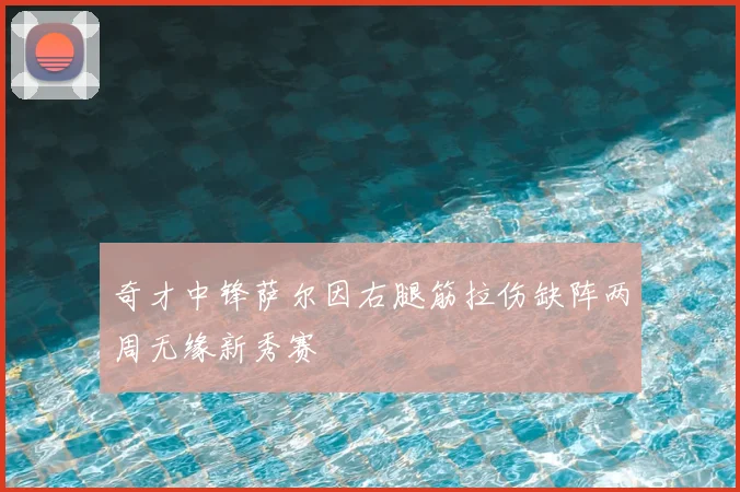 奇才中锋萨尔因右腿筋拉伤缺阵两周无缘新秀赛