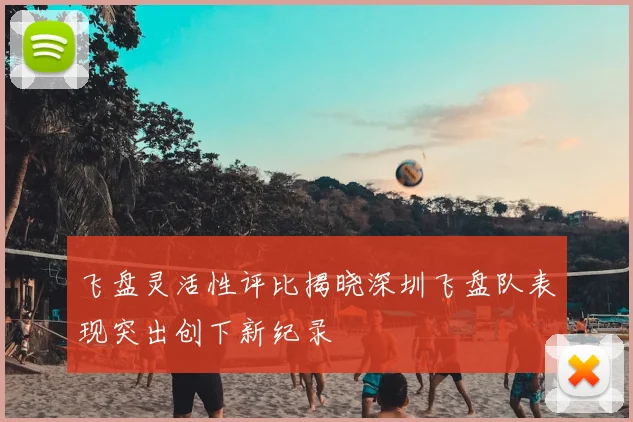 飞盘灵活性评比揭晓深圳飞盘队表现突出创下新纪录