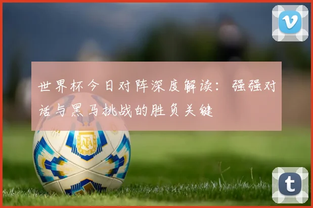 世界杯今日对阵深度解读:强强对话与黑马挑战的胜负关键