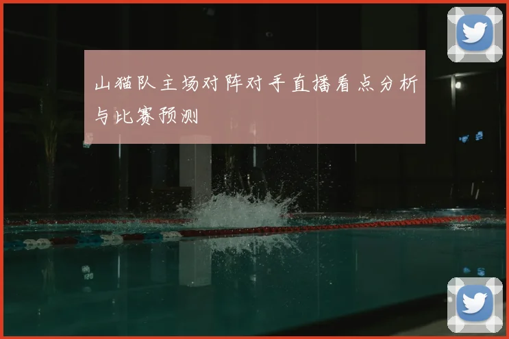 山猫队主场对阵对手直播看点分析与比赛预测